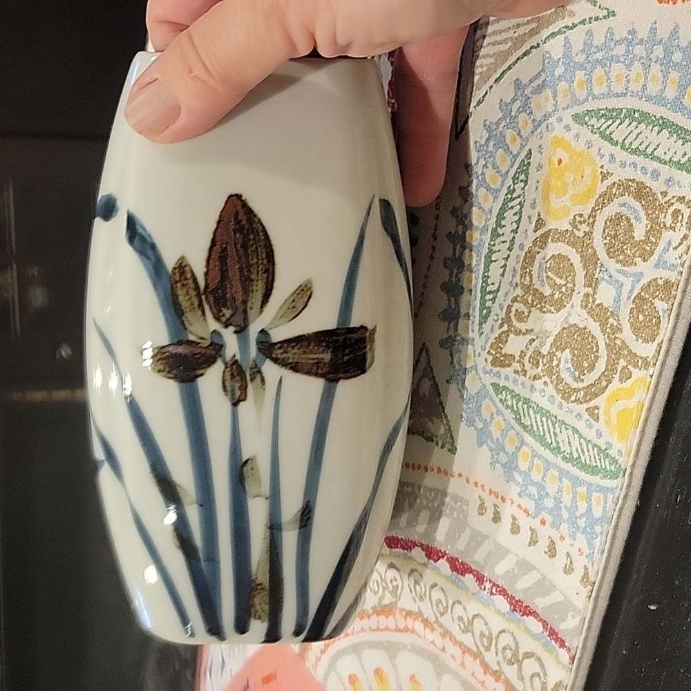 Shirokiya Metallic glaze vase,Vintage,euc - Picture 5 of 7